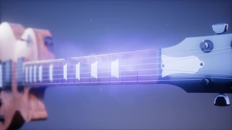 Guitarra-Eléctrica-Sobre-Fondo-Azul